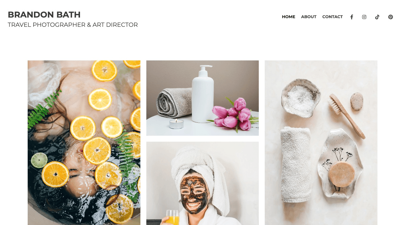 null Brandon Bath Templates from Strikingly